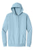Jerzees 700M/700MR Mens Eco Premium Moisture Wicking Hooded Sweatshirt Hoodie w/ Pouch Pocket Heather Cloud Blue Flat Front