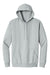 Jerzees 700M/700MR Mens Eco Premium Moisture Wicking Hooded Sweatshirt Hoodie w/ Pouch Pocket Heather Frost Grey Flat Front