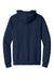 Jerzees 700M/700MR Mens Eco Premium Moisture Wicking Hooded Sweatshirt Hoodie w/ Pouch Pocket Navy Blue Flat Back