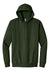 Jerzees 700M/700MR Mens Eco Premium Moisture Wicking Hooded Sweatshirt Hoodie w/ Pouch Pocket Heather Military Green Flat Front