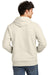 Jerzees 700M/700MR Mens Eco Premium Moisture Wicking Hooded Sweatshirt Hoodie w/ Pouch Pocket Heather Sweet Cream Model Back