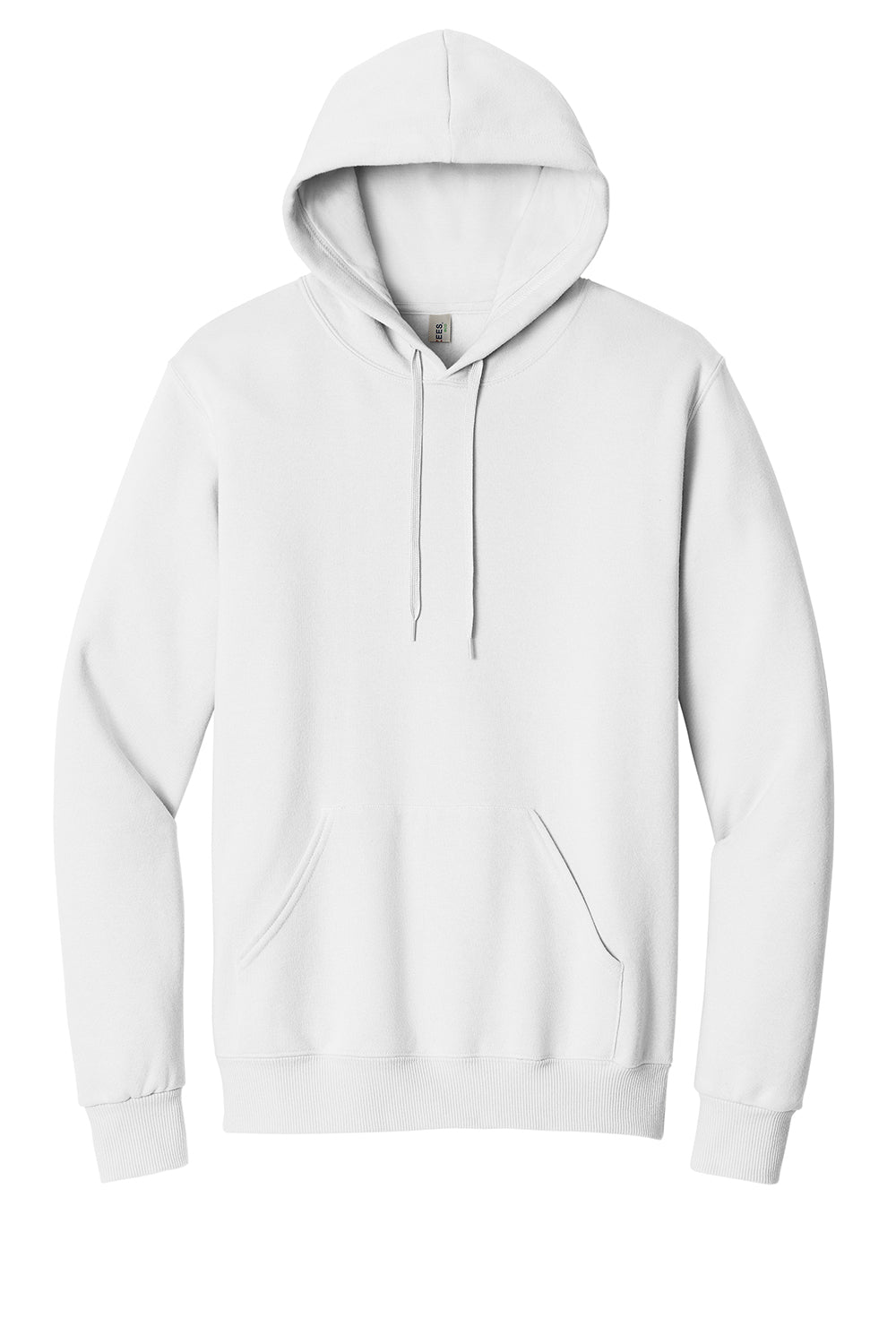 Jerzees 700M/700MR Mens Eco Premium Moisture Wicking Hooded Sweatshirt Hoodie w/ Pouch Pocket White Flat Front