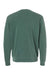 Independent Trading Company PRM3500 Mens Pigment Dyed Crewneck Sweatshirt Alpine Green Flat Back