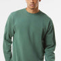 Independent Trading Company Mens Pigment Dyed Crewneck Sweatshirt - Alpine Green