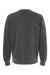 Independent Trading Company PRM3500 Mens Pigment Dyed Crewneck Sweatshirt Black Flat Back