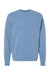 Independent Trading Company PRM3500 Mens Pigment Dyed Crewneck Sweatshirt Light Blue Flat Front