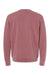 Independent Trading Co. PRM3500 Mens Pigment Dyed Crewneck Sweatshirt Maroon Flat Back