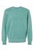 Independent Trading Company PRM3500 Mens Pigment Dyed Crewneck Sweatshirt Mint Green Flat Front