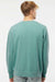 Independent Trading Company PRM3500 Mens Pigment Dyed Crewneck Sweatshirt Mint Green Model Back