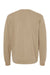 Independent Trading Company PRM3500 Mens Pigment Dyed Crewneck Sweatshirt Sandstone Brown Flat Back