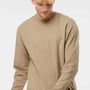 Independent Trading Company Mens Pigment Dyed Crewneck Sweatshirt - Sandstone Brown