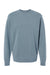 Independent Trading Company PRM3500 Mens Pigment Dyed Crewneck Sweatshirt Slate Blue Flat Front