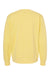 Independent Trading Co. PRM3500 Mens Pigment Dyed Crewneck Sweatshirt Yellow Flat Back