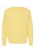 Independent Trading Co. PRM3500 Mens Pigment Dyed Crewneck Sweatshirt Yellow Flat Front