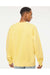 Independent Trading Co. PRM3500 Mens Pigment Dyed Crewneck Sweatshirt Yellow Model Back
