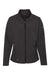 Dri Duck 9439 Mens Contour Soft Shell Full Zip Jacket Charcoal Grey Flat Front
