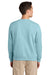 Jerzees 701M/701MR Mens Eco Premium Moisture Wicking Crewneck Sweatshirt Heather Cloud Blue Model Back