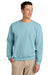 Jerzees 701M/701MR Mens Eco Premium Moisture Wicking Crewneck Sweatshirt Heather Cloud Blue Model Front