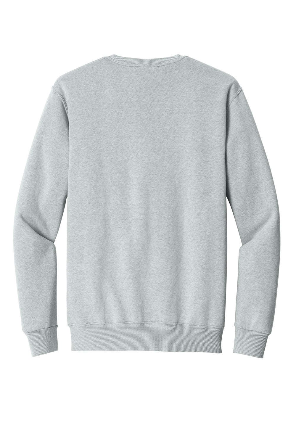 Jerzees 701M/701MR Mens Eco Premium Moisture Wicking Crewneck Sweatshirt Heather Frost Grey Flat Back