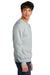 Jerzees 701M/701MR Mens Eco Premium Moisture Wicking Crewneck Sweatshirt Heather Frost Grey Model Side