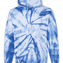 Dyenomite Mens Blended Tie Dyed Hooded Sweatshirt Hoodie - Royal Blue - NEW