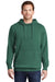 Port & Company PC098H Mens Beach Wash Fleece Hooded Sweatshirt Hoodie w/ Pouch Pocket Nordic Green Model Front