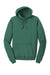 Port & Company PC098H Mens Beach Wash Fleece Hooded Sweatshirt Hoodie w/ Pouch Pocket Nordic Green Flat Front