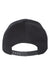Yupoong Hats 6789M Mens Premium Curved Visor Snapback Hat Black Flat Back