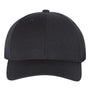 Yupoong Mens Premium Curved Visor Snapback Hat - Black - NEW