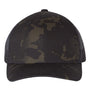 Yupoong Hats Mens Retro Snapback Trucker Hat - Multicam Black/Black