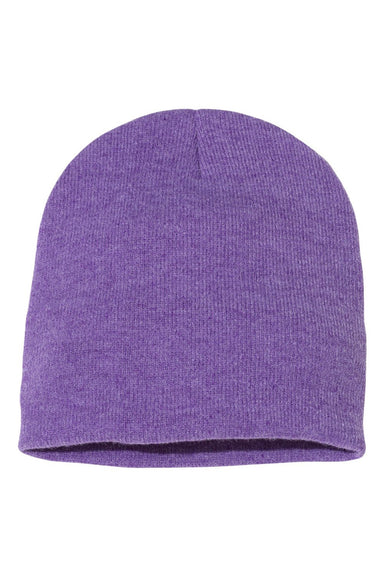 Sportsman Hats SP08 Unisex Beanie Heather Purple Flat Front