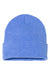 Sportsman Hats SP12 Unisex Solid Cuffed Beanie Heather Royal Blue Flat Front