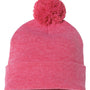 Sportsman Hats Unisex Pom-Pom Cuffed Beanie - Heather Red - Closeout
