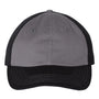 Valucap Mens Adult Bio-Washed Classic Adjustable Dad Hat - Charcoal Grey/Black - NEW