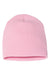 Yupoong Hats 1500KC Unisex Beanie Baby Pink Flat Front