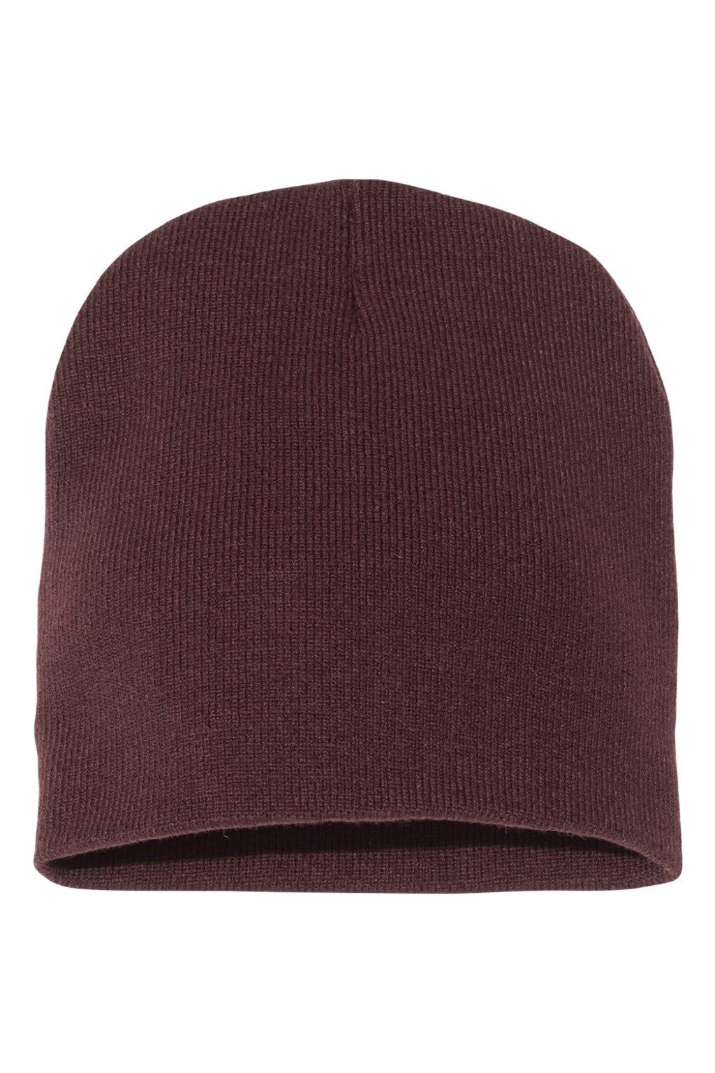 Yupoong Hats 1500KC Unisex Beanie Brown Flat Front
