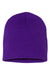 Yupoong 1500KC Mens Beanie Purple Flat Front