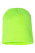 Yupoong Hats 1500KC Unisex Beanie Safety Green Flat Front
