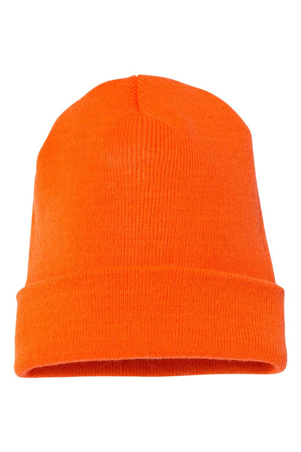 Yupoong Hats 1501KC Unisex Cuffed Beanie Blaze Orange Flat Front