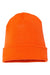 Yupoong Hats 1501KC Unisex Cuffed Beanie Blaze Orange Flat Front