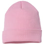 Yupoong Mens Cuffed Beanie - Baby Pink - NEW
