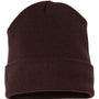 Yupoong Hats Unisex Cuffed Beanie - Brown