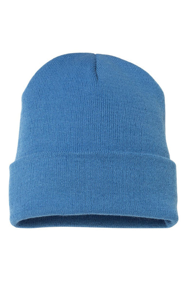 Yupoong Hats 1501KC Unisex Cuffed Beanie Carolina Blue Flat Front