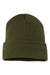 Yupoong Hats 1501KC Unisex Cuffed Beanie Olive Green Flat Front