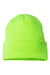 Yupoong Hats 1501KC Unisex Cuffed Beanie Safety Green Flat Front