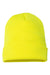 Yupoong Hats 1501KC Unisex Cuffed Beanie Safety Yellow Flat Front