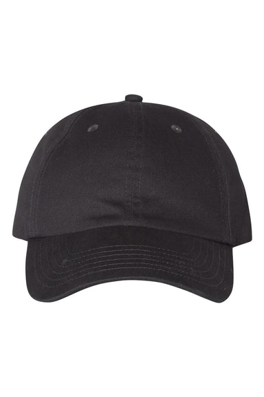 Valucap VC200 Mens Brushed Twill Hat Charcoal Grey Flat Front