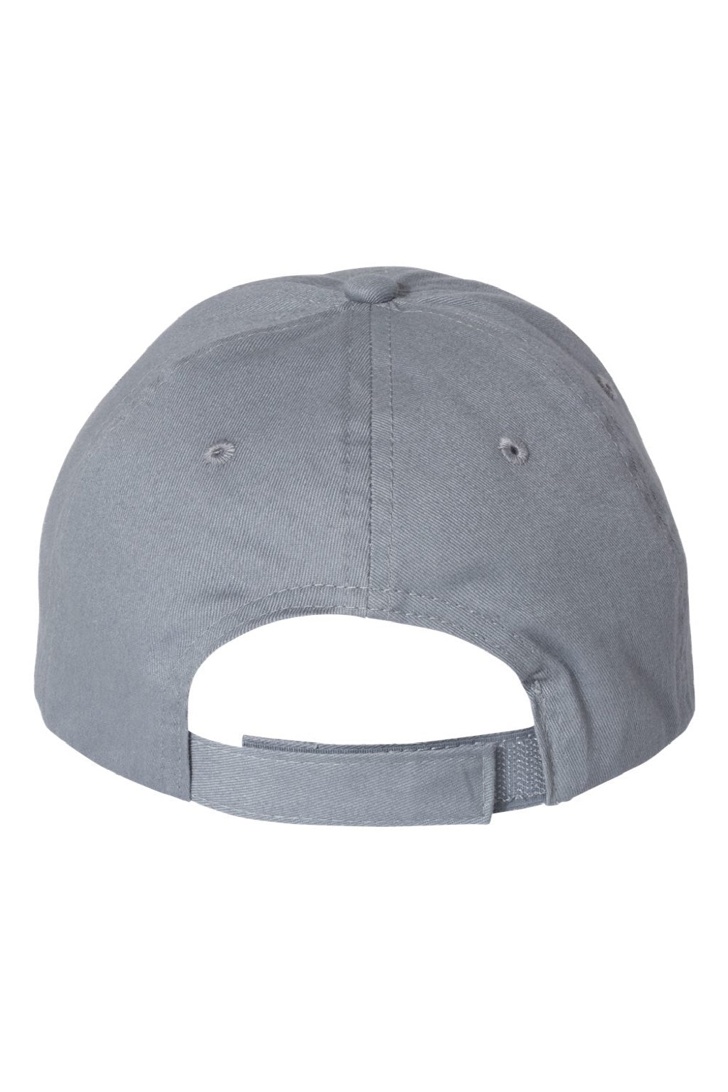Valucap Hats VC200 Mens Brushed Twill Adjustable Hat Dark Grey Flat Back