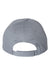 Valucap Hats VC200 Mens Brushed Twill Adjustable Hat Dark Grey Flat Back