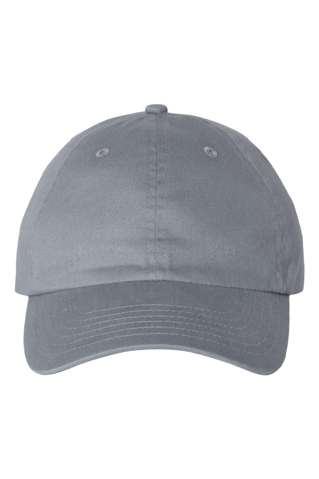 Valucap Hats VC200 Mens Brushed Twill Adjustable Hat Dark Grey Flat Front